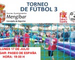 Primer Torneo de Fútbol 3 de Mengíbar, el próximo lunes 17 de julio