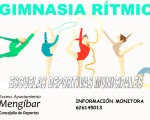 Cartel de las Escuelas Deportivas Municipales de Gimnasia Rítmica