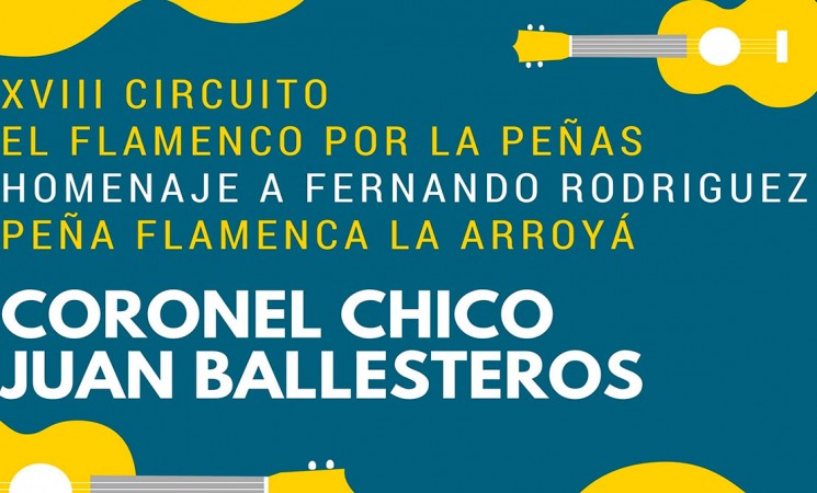 El circuito ‘El flamenco por las peñas’ llega a La Arroyá el viernes 10 de noviembre