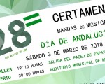 Certamen de bandas de música con motivo del Día de Andalucía en Mengíbar