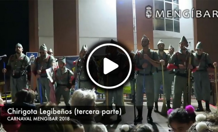 Pregón y actuación de la chirigota Legibeños en el Carnaval de Mengíbar (VÍDEO)