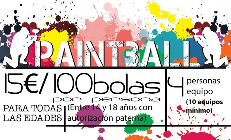 Paintball en Mengíbar para todos los públicos, el próximo 21 de abril de 2018