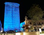 La Torre de Mengíbar se tiñe de azul por el Día Mundial de Concienciación sobre el Autismo