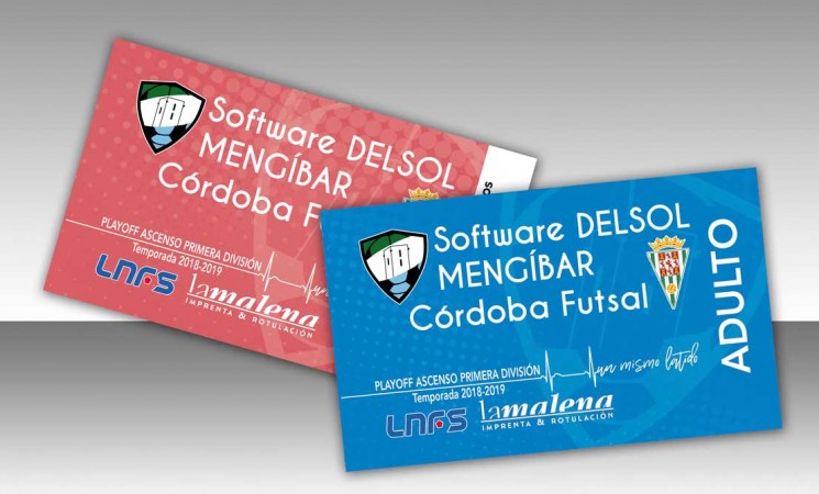 Información sobre la venta de entradas de la final del play-off de ascenso a Primera División del Software Delsol Mengíbar FS