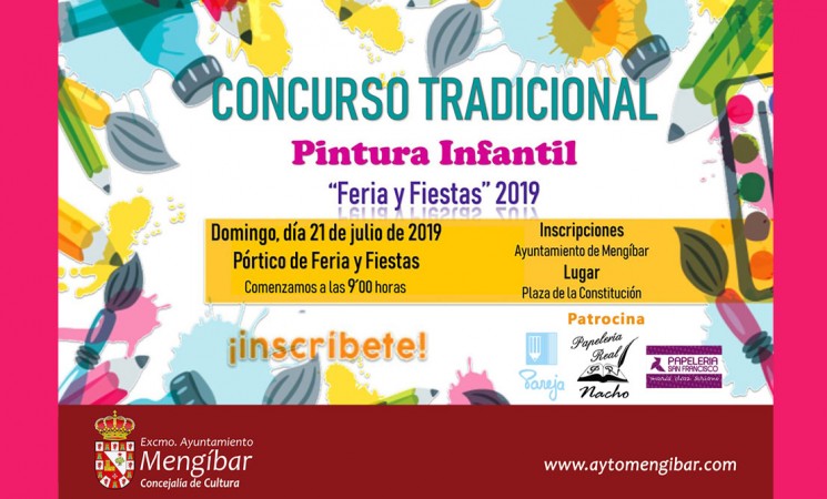 El Tradicional Concurso Infantil de Pintura de Mengíbar, el próximo 21 de julio de 2019