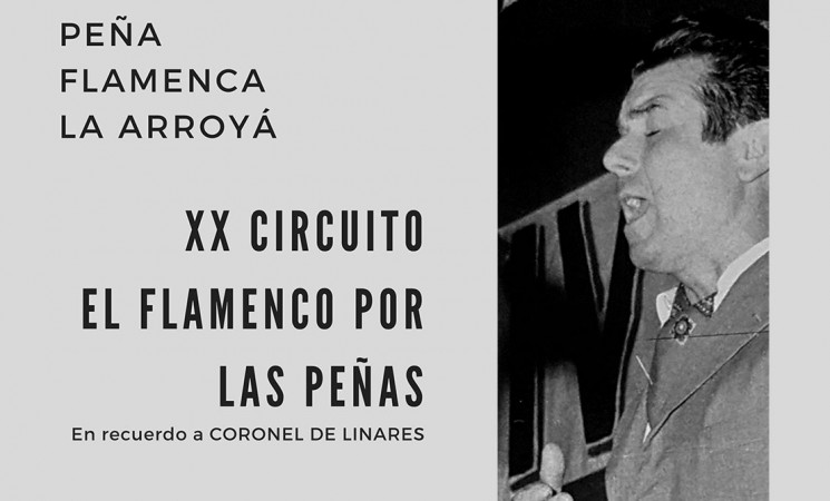El XX Circuito ‘El flamenco por las peñas’ llega a La Arroyá de Mengíbar el próximo 8 de noviembre de 2019