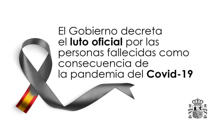 Coronavirus: El Gobierno decreta el luto oficial por las personas fallecidas como consecuencia de la pandemia del COVID-19 (del 27 de mayo al 6 de junio de 2020)