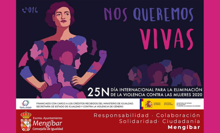 Mengíbar contra la violencia de género: 25-N Día internacional para la eliminación de la violencia contra las mujeres 2020