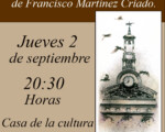 Presentación del libro 'RAZAMALDITA', de Francisco Martínez Criado, el próximo jueves 2 de septiembres de 2021 a partir de las 20:30h