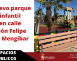 Nuevo parque infantil en calle León Felipe de Mengíbar