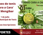 Torneo de tenis en Mengíbar: 'Cara a Cara', este próximo 1 de julio de 2022