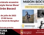 Espectáculo ecuestre 'Freestyle horse show', de Mirón Bococi, en Mengíbar