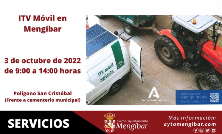 ITV Agrícola en Mengíbar: 3 de octubre de 2022