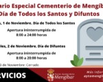 Horario especial cementerio municipal. Día de Todos los Santos y Difuntos 2022
