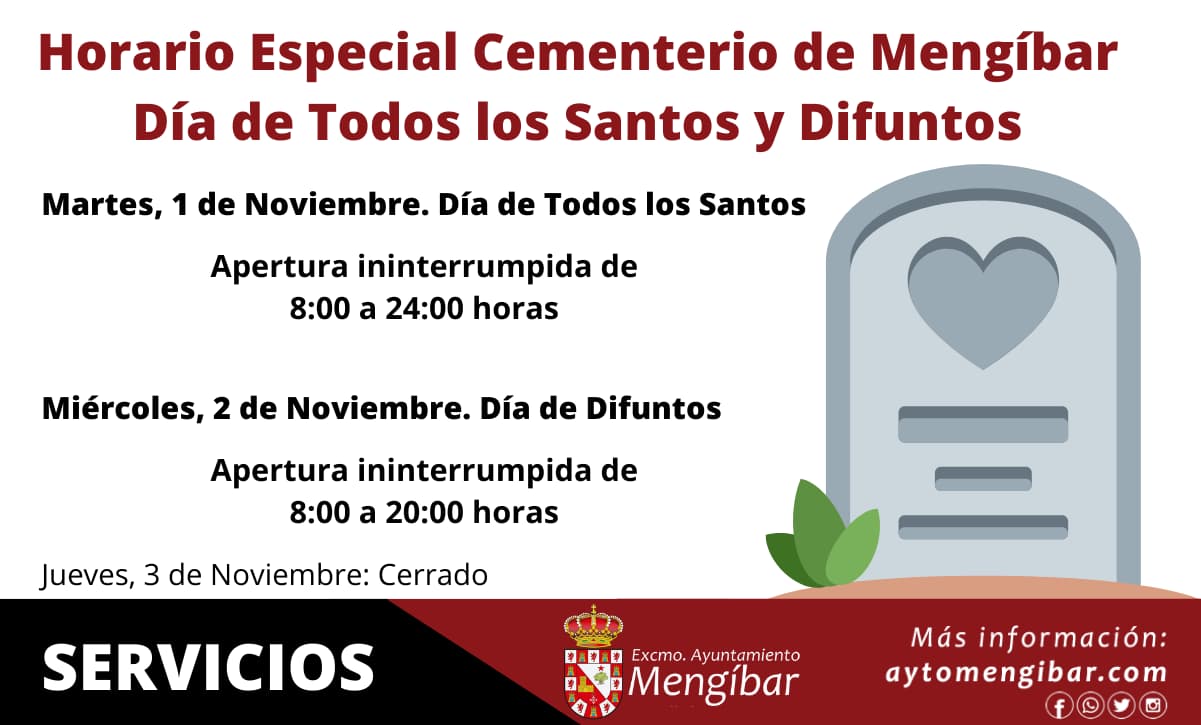 Cementerio Mengíbar. Dia Todos los Santos 2022