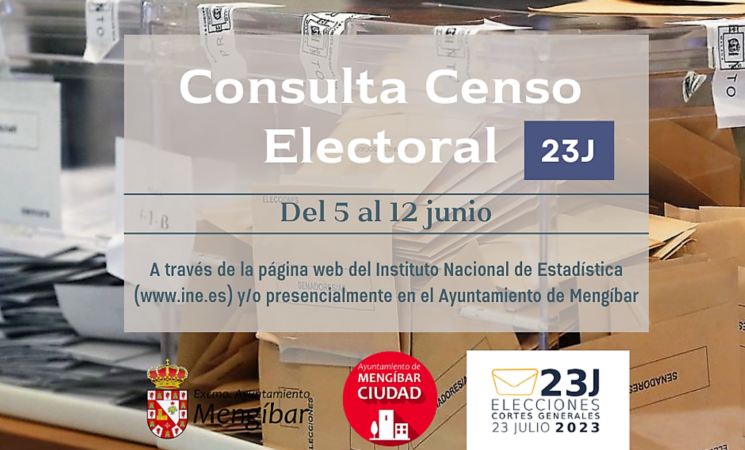 Consulta del censo electoral para las Elecciones Generales del 23 de julio