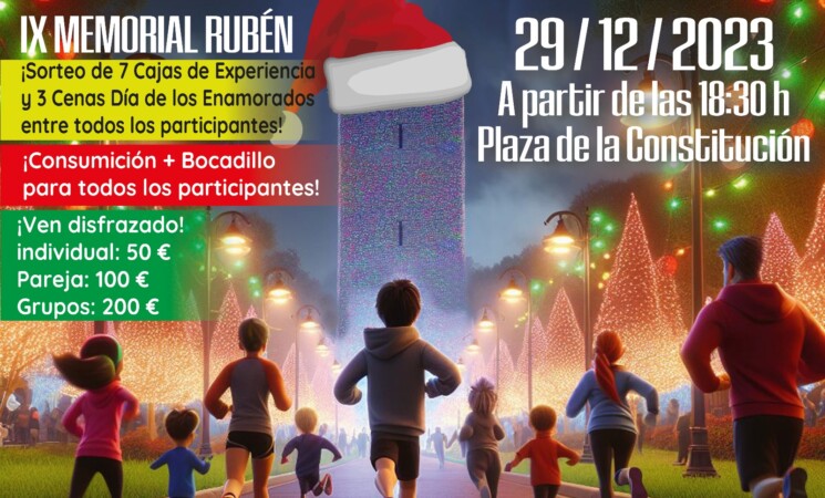 La Concejalía de Deportes presenta la nueva edición de la San Silvestre Mengibareña - IX Memorial Rubén.