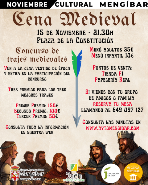 CARTEL CENA MEDIEVAL