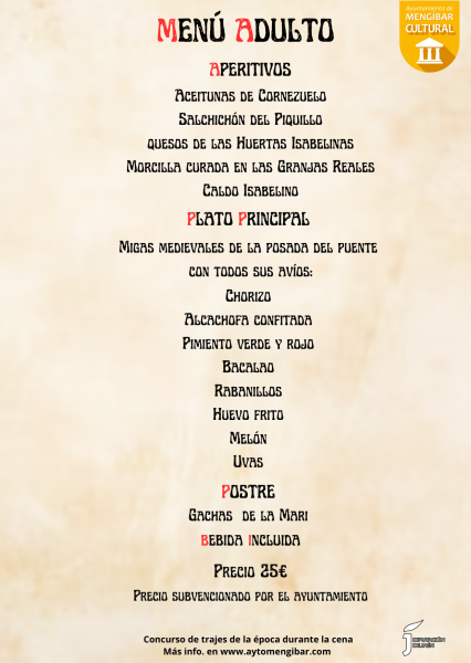 MINUTAS CENA 2025