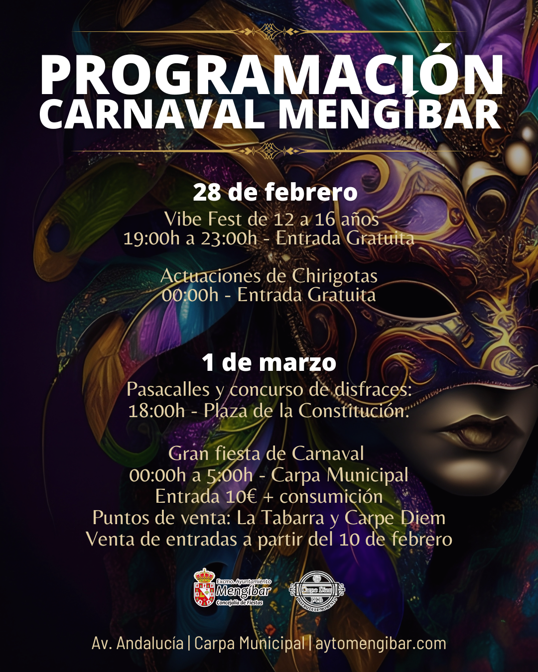 Carnaval 2025 - Ayuntamiento de Mengíbar