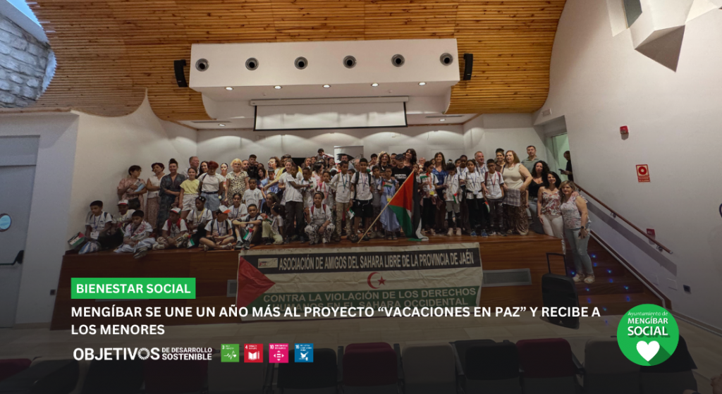Mengíbar se suma un año más a “Vacaciones en Paz” y recibe a los menores. Mengíbar se suma un año más a “Vacaciones en Paz” y recibe a los menores.