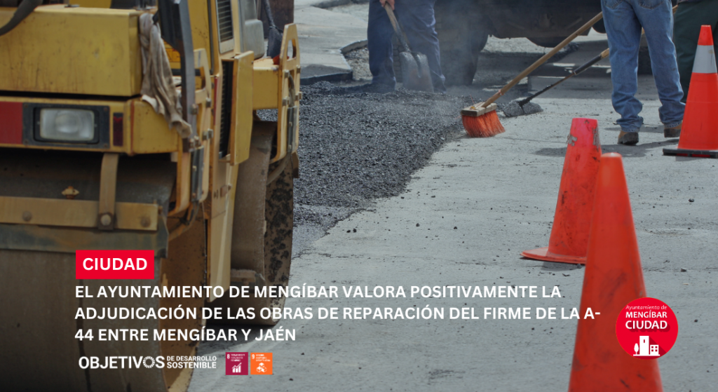 Reparación del firme de la A-44 entre Mengíbar y Jaén