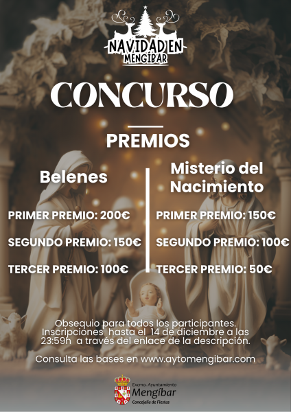 Cartel concursos navidad belenes