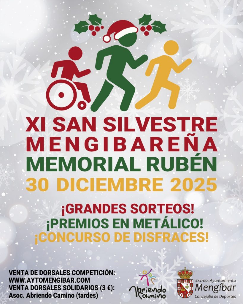 ¡Vuelve la XI San Silvestre Mengibareña “Memorial Rubén”! 🏃 ¡Vuelve la XI San Silvestre Mengibareña “Memorial Rubén”! 🏃